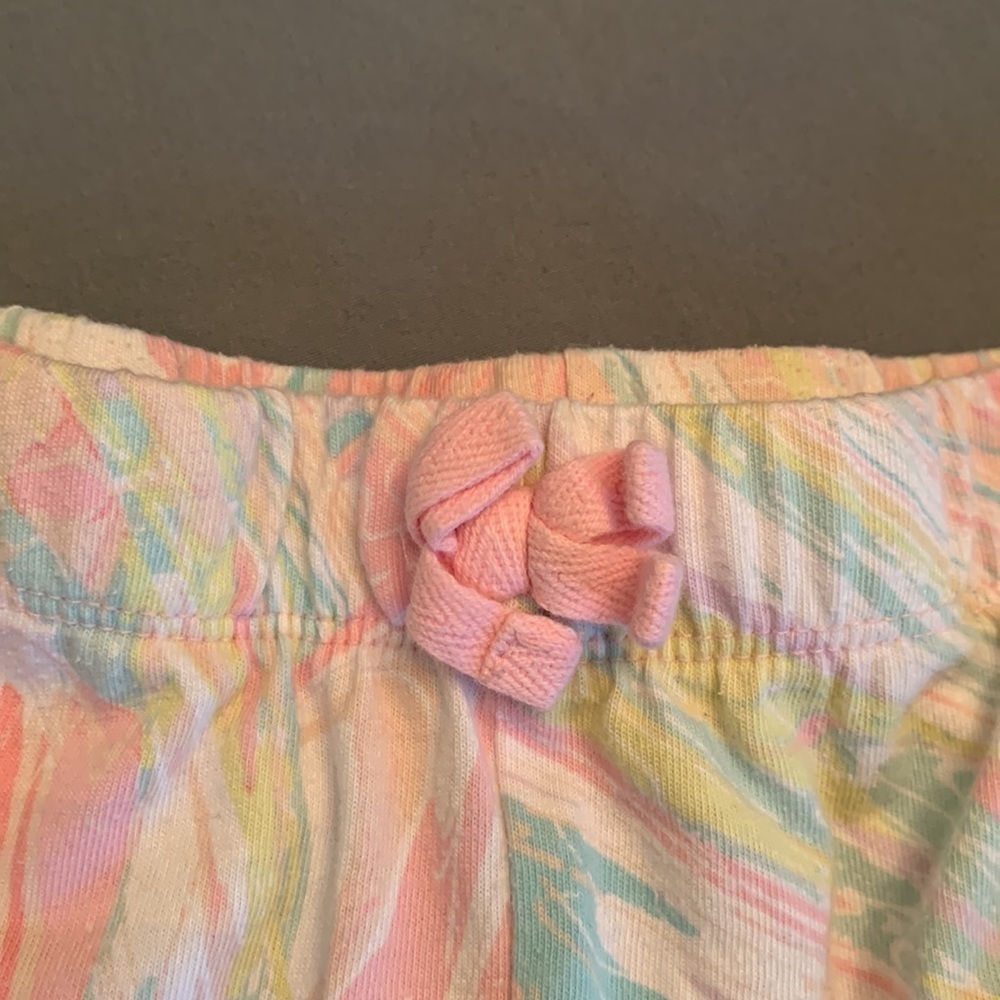 Childrens Place Pastel Pull On Elastic Waist Splotched Print Shorts L 10- 12 - Picture 7 of 8